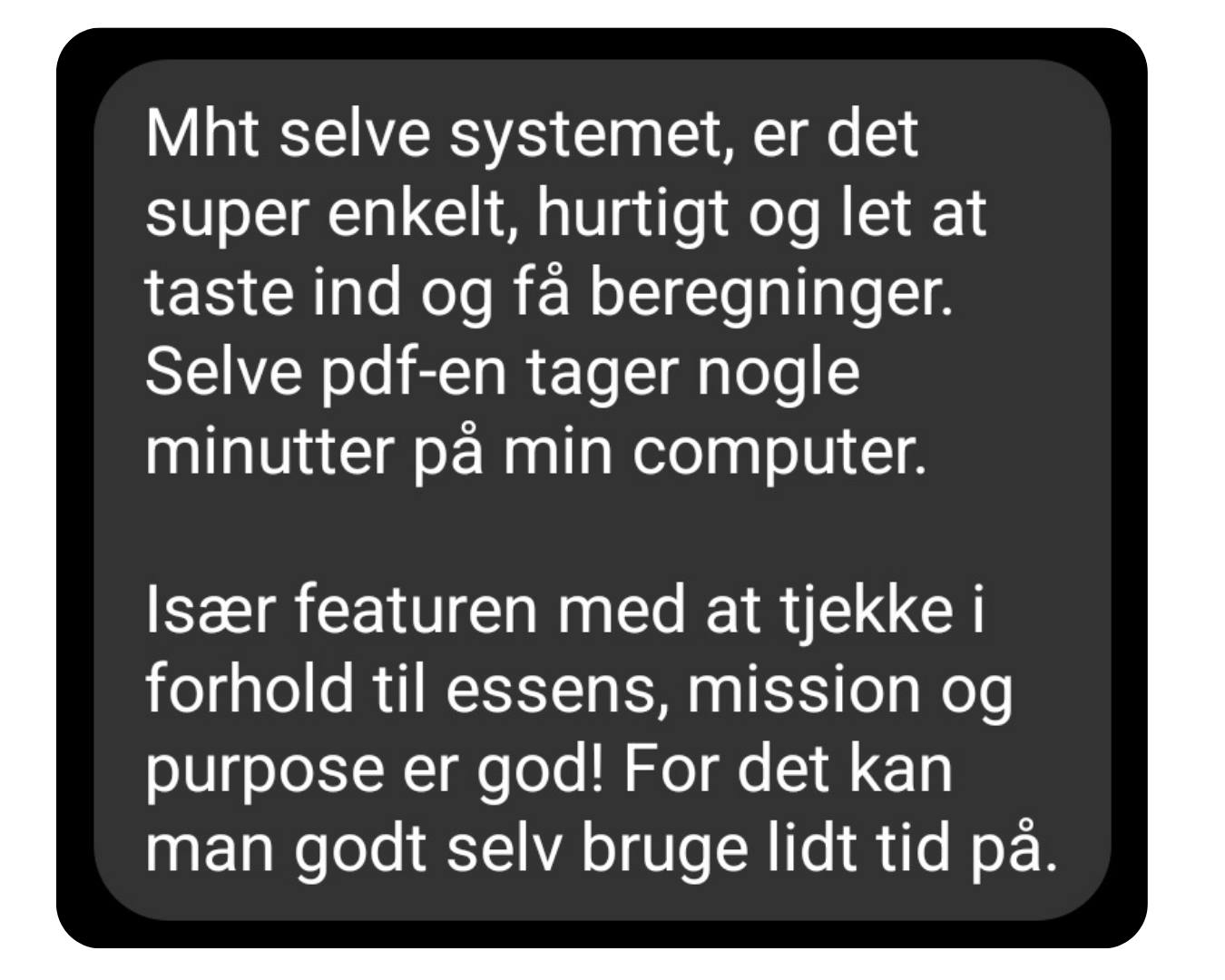 Tester feedback